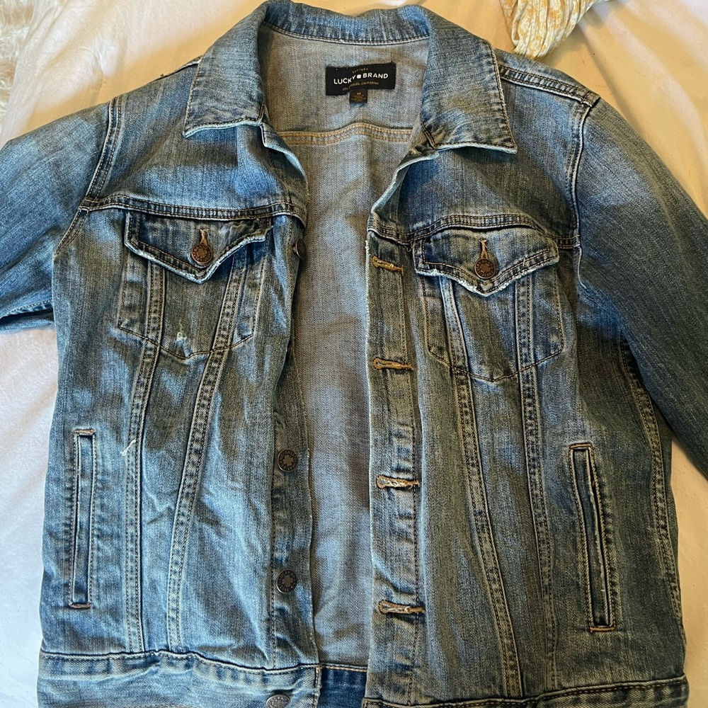 Brand new Lucky brand jean jacket - Picture 2 of 4